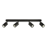 Cawley 4 Light Plate Spotlight Matt Black