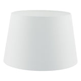 Cezanne White Faux Silk Tapered Drum Shade White 40cm
