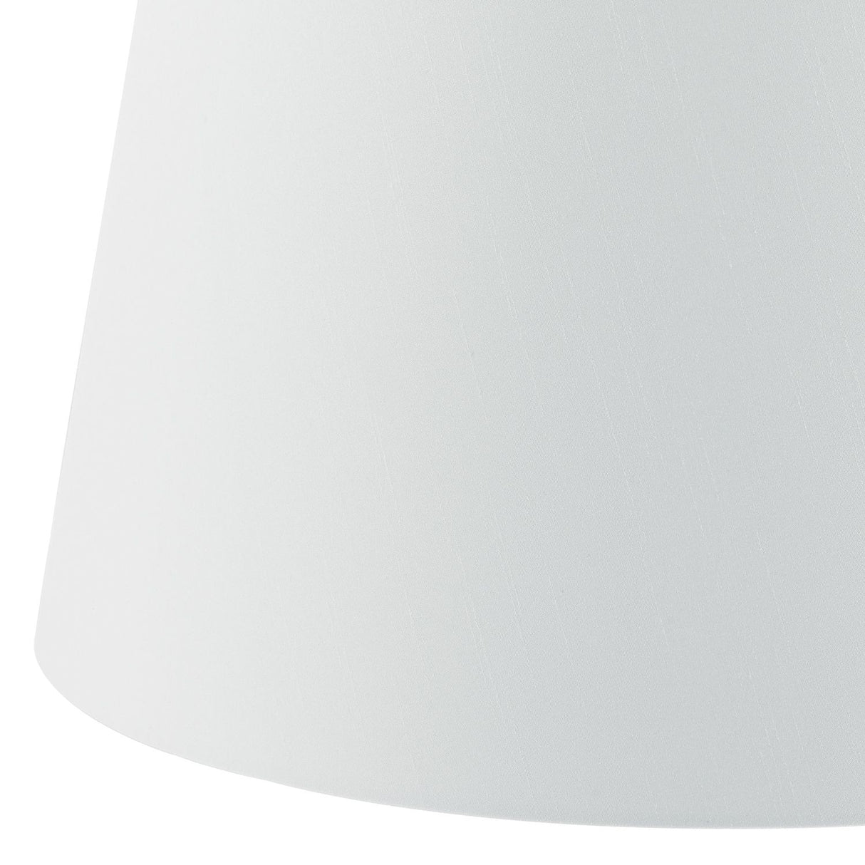 Cezanne White Faux Silk Tapered Drum Shade White 40cm