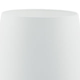 Cezanne White Faux Silk Tapered Drum Shade White 40cm