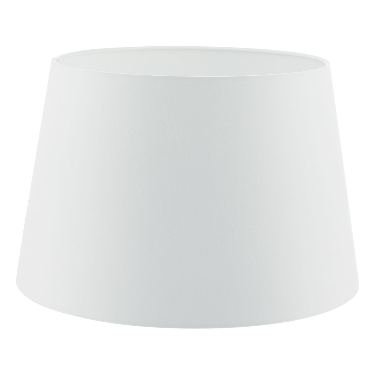 Cezanne White Faux Silk Tapered Drum Shade 45cm