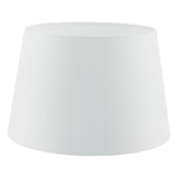 Cezanne White Faux Silk Tapered Drum Shade 45cm
