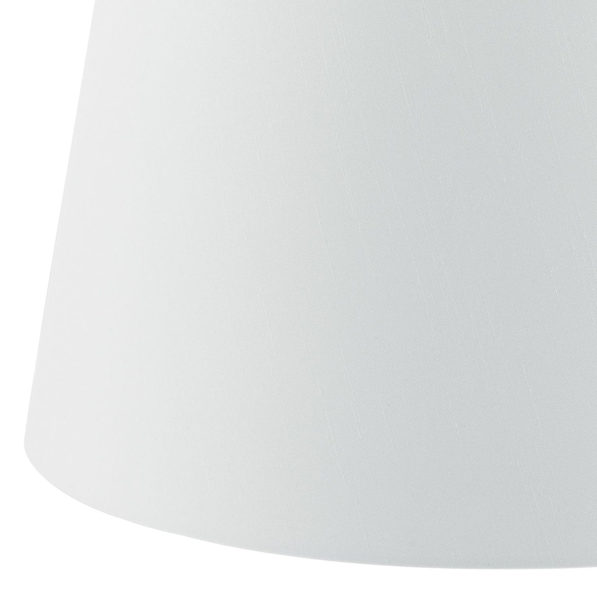 Cezanne White Faux Silk Tapered Drum Shade 45cm