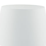 Cezanne White Faux Silk Tapered Drum Shade 45cm