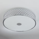 Civic 5 Light Flush Large Polished Chrome