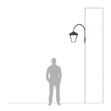 Contemporary downturned wall light 0.7m (H061)