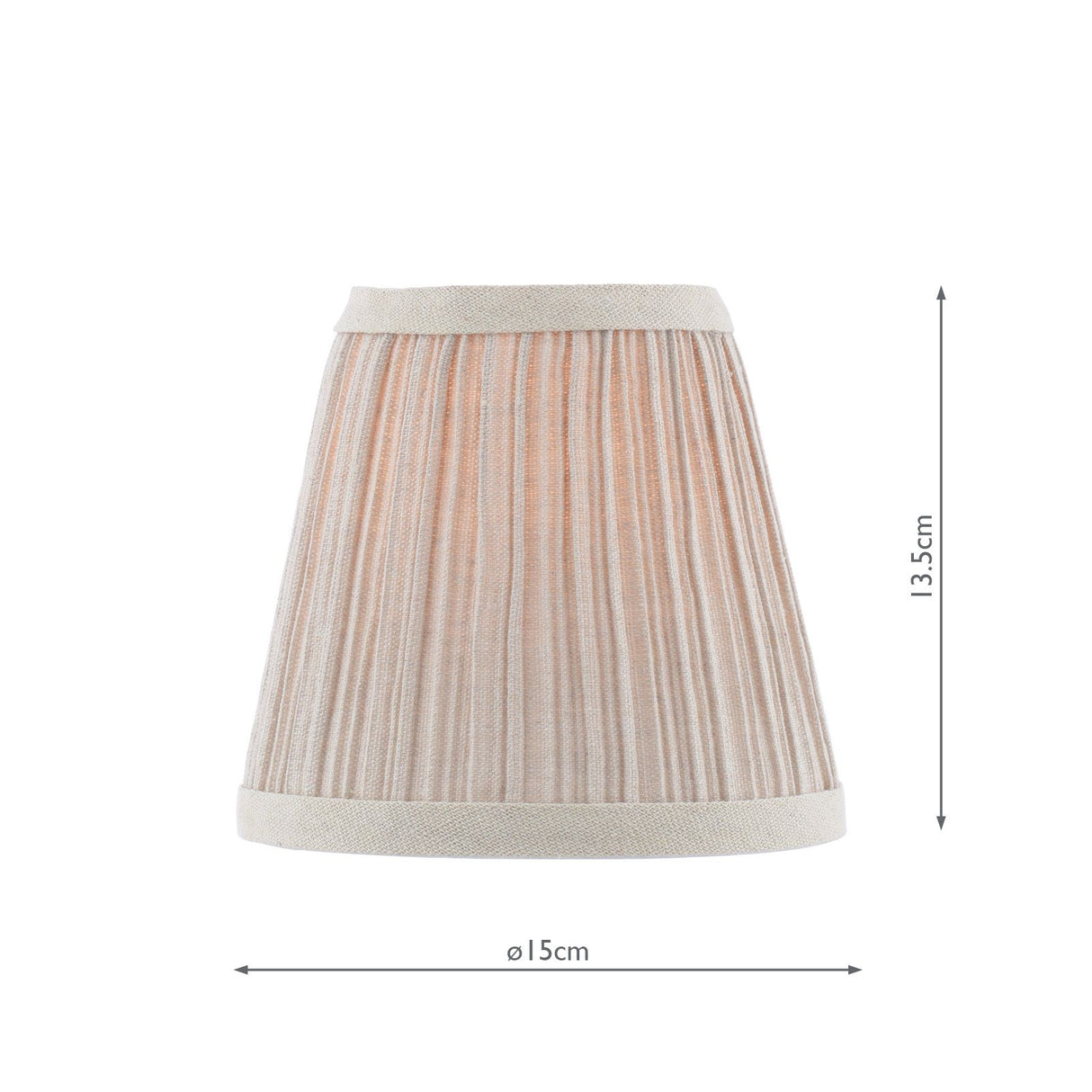 Didina Natural Linen Tapered Drum Shade 15cm 15cm