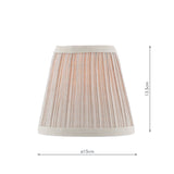Didina Natural Linen Tapered Drum Shade 15cm 15cm