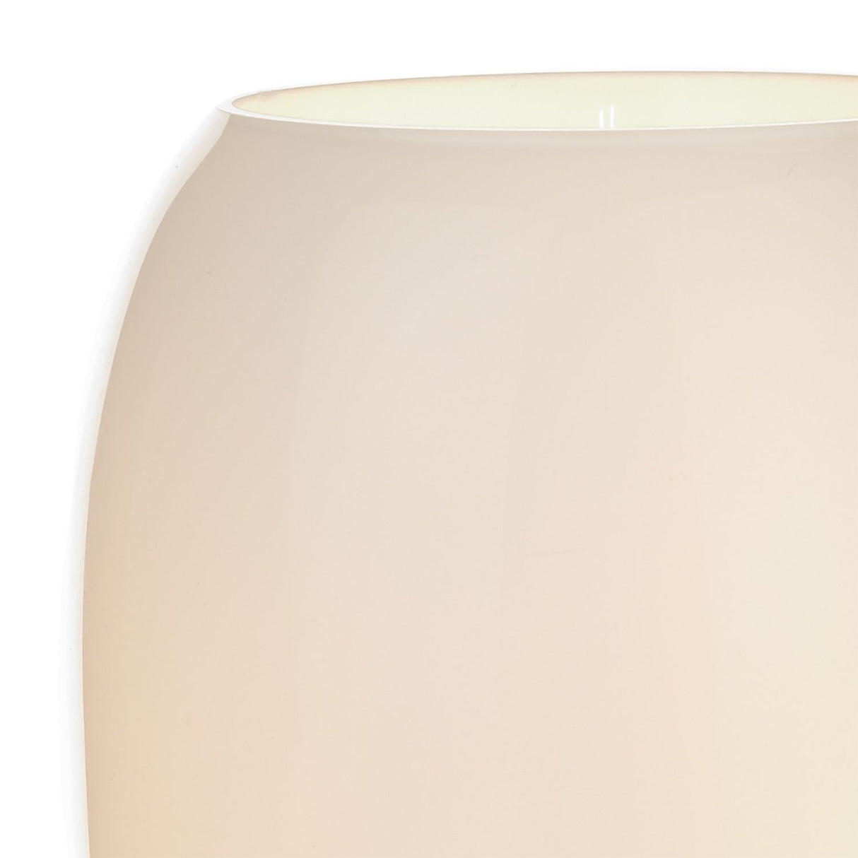 Dino Touch Table Lamp Polished Chrome White Glass