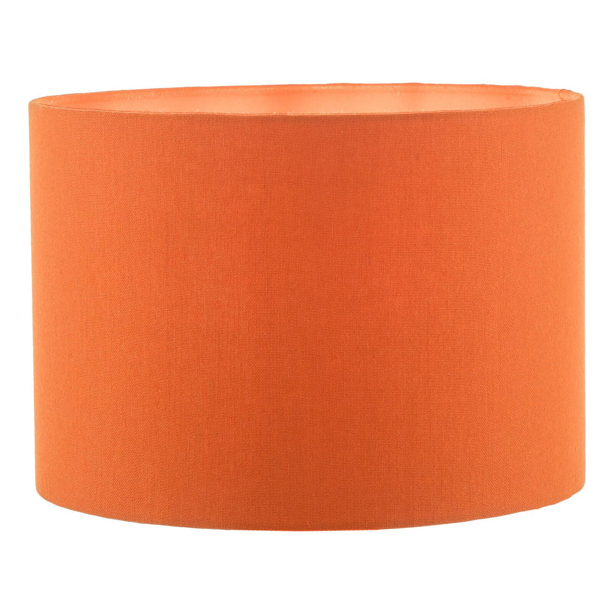 Discus Orange Cotton Drum Shade 28cm 28cm