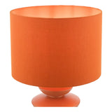 Discus Ceramic Table Lamp Orange With Shade