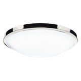 Dover Bathroom Flush Polished Chrome White Acrylic IP44