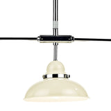 Cream and Chrome Trio Bar Pendant Light