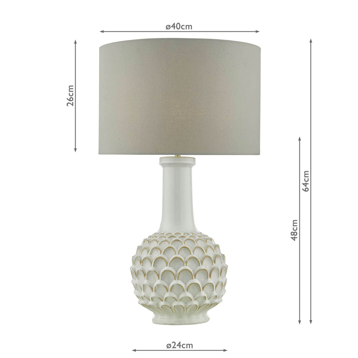 Edlyn Table Lamp White With Shade