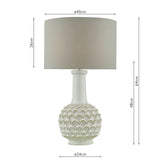 Edlyn Table Lamp White With Shade