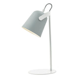 Effie Table Lamp Soft Matt Grey and White