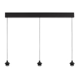 Eileen 3 Light Bar Pendant Matt Black LED - Fitting Only