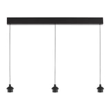Eileen 3 Light Bar Pendant Matt Black LED - Fitting Only