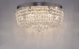 Eitan 9 Light Beaded Flush Clear and Polished Chrome
