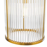 Eleanor 15 Light Chandelier Natural Brass Glass