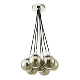 Elpis 7 Light Cluster Pendant Polished Chrome With Smoked Glass