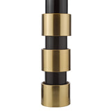 Elwyn Table Lamp Satin Gold and Satin Black With Shade