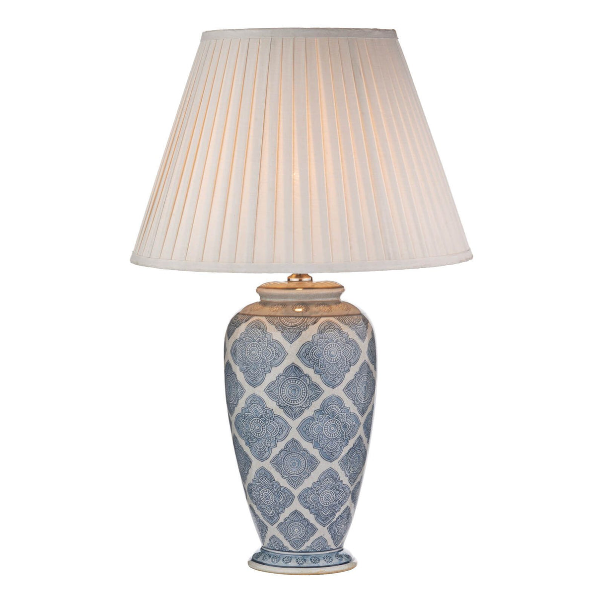 Ely Table Lamp Blue With Shade