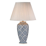 Ely Table Lamp Blue With Shade
