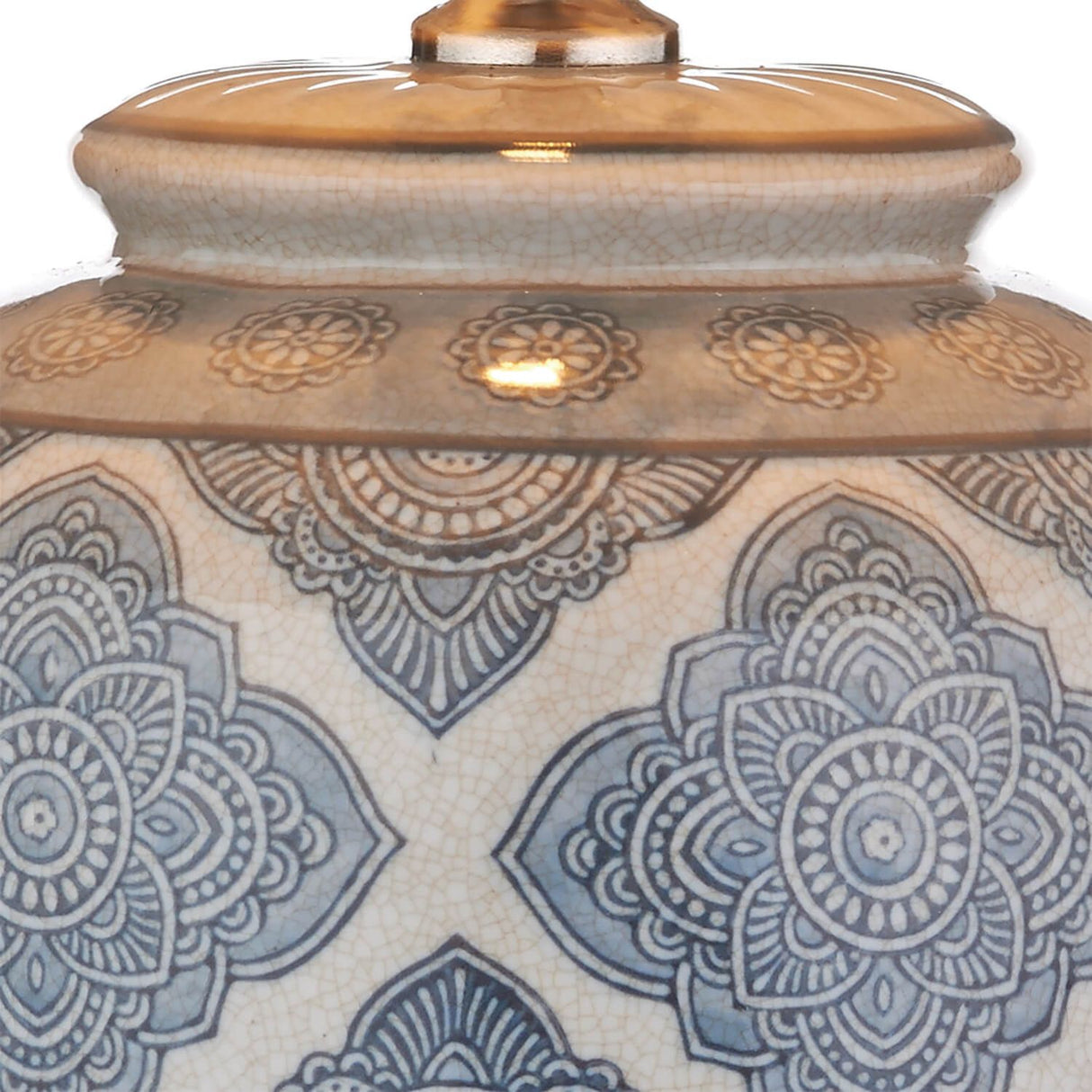 Ely Table Lamp Blue With Shade