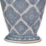 Ely Table Lamp Blue With Shade