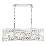 Entwine 10 Light Bar Pendant Polished Nickel and Crystal