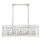 Entwine 10 Light Bar Pendant Polished Nickel and Crystal