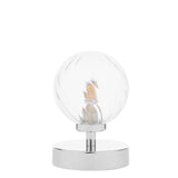 Esben Touch Table Lamp Polished Chrome With Twisted Glass