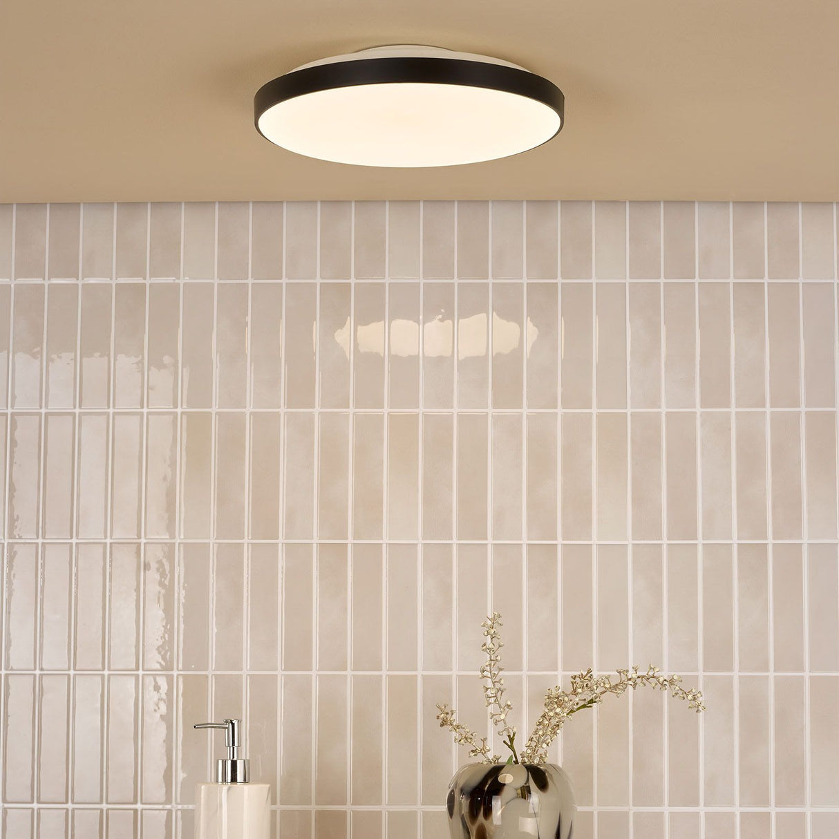 Essien Flush White and Black LED IP44