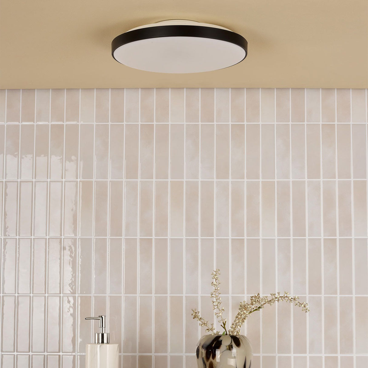 Essien Flush White and Black LED IP44