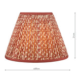 Esther Red Cotton Empire Shade 30cm 30cm