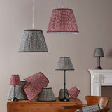 Esther Red Cotton Empire Shade 35cm 35cm