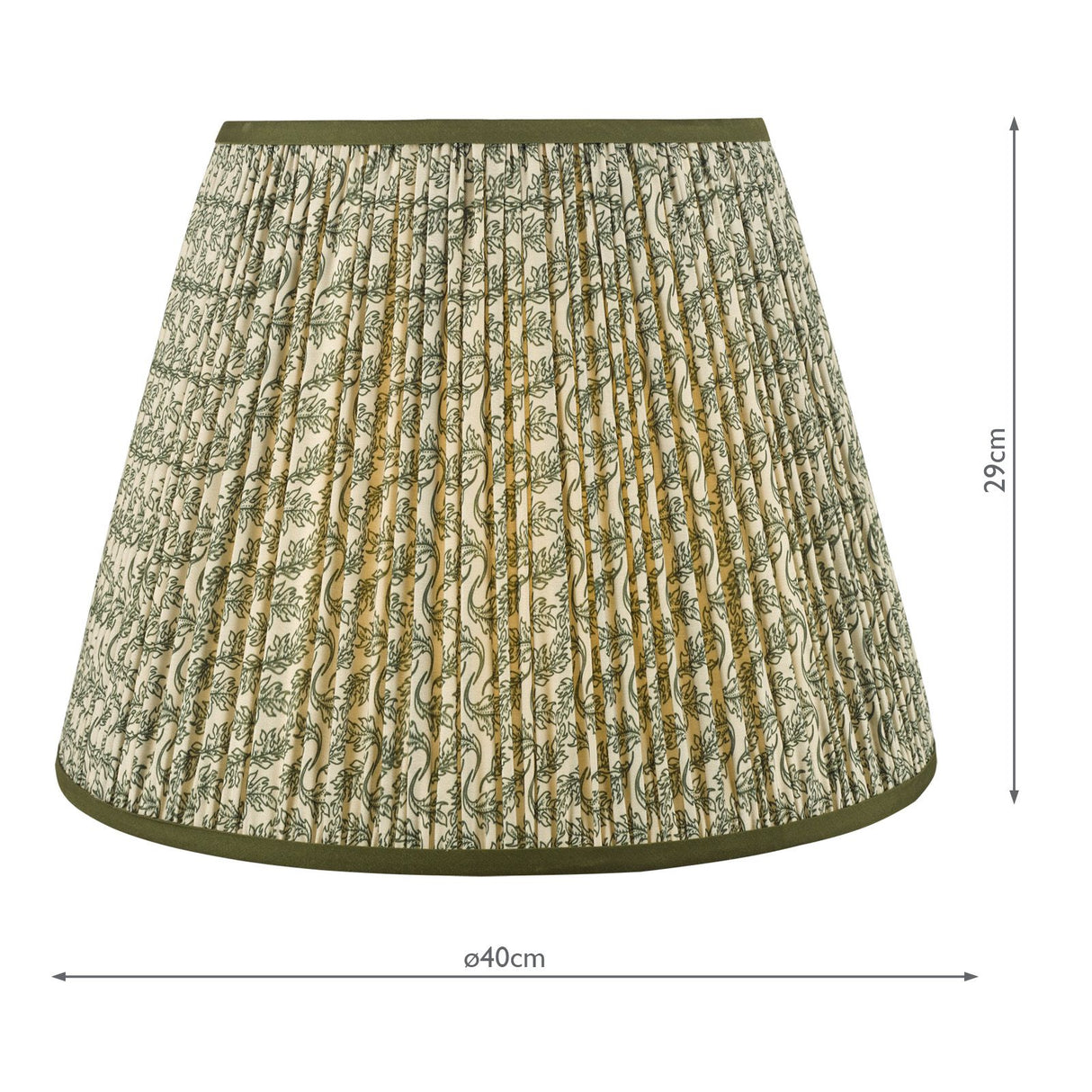 Esther Green Cotton Empire Shade 40cm 40cm