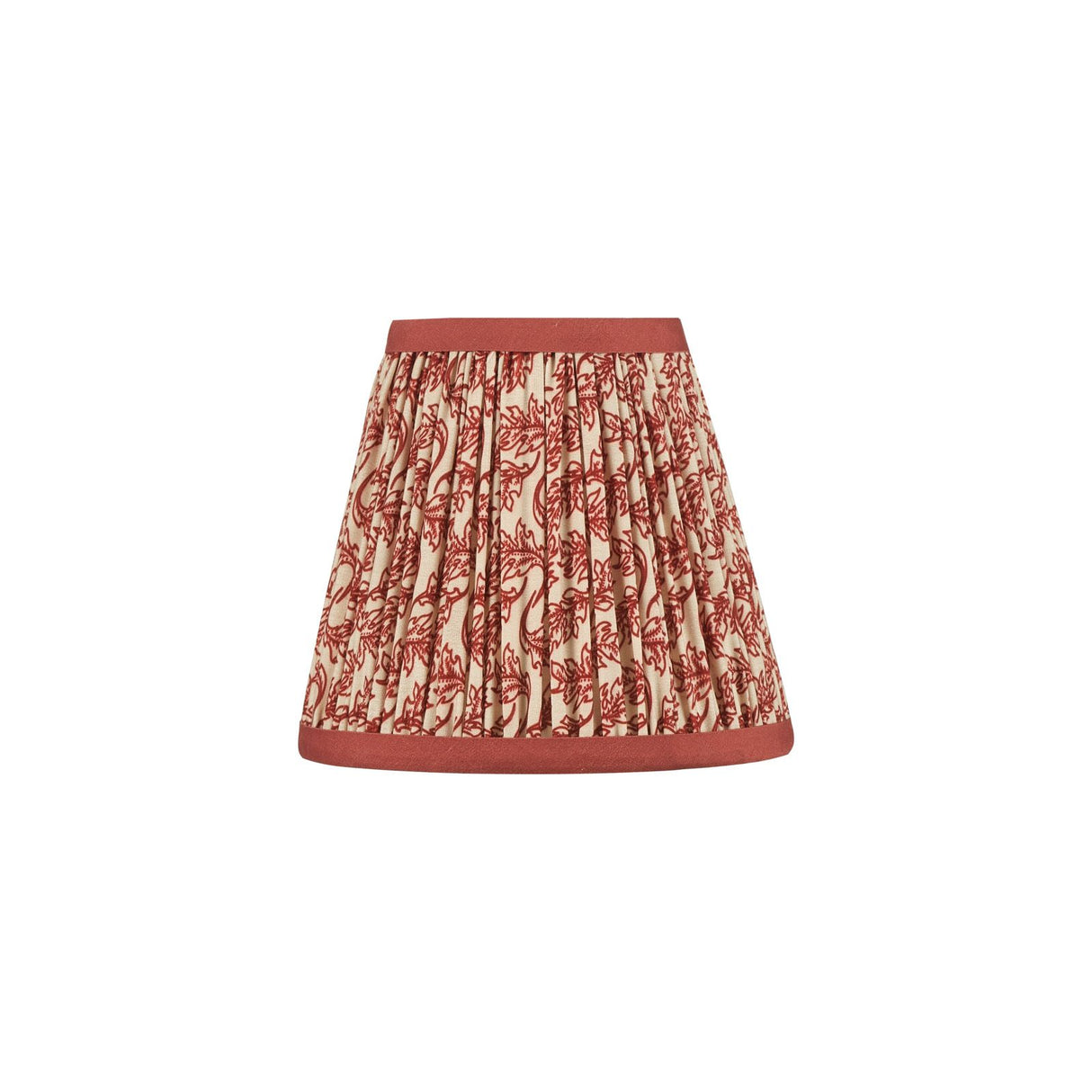 Esther Red Cotton Empire Shade 15cm 15cm