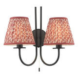 Esther Red Cotton Empire Shade 15cm 15cm