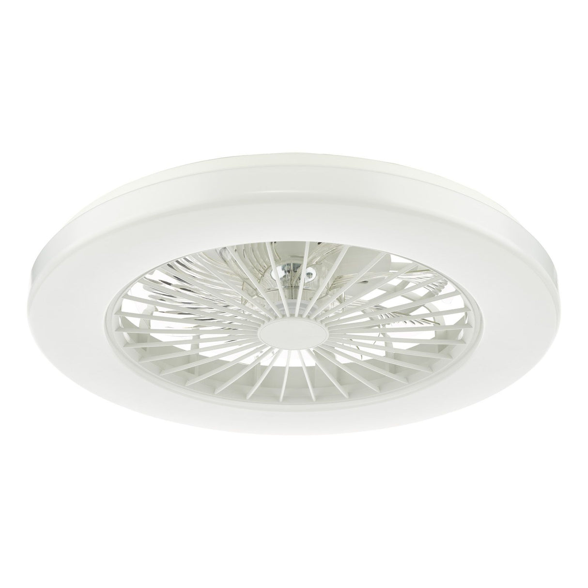 Fan Flush White Fitting Only LED