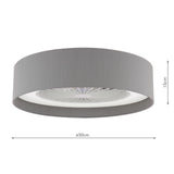 Fan Flush White LED