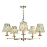 Favian 5 Light Pendant Matt Bronze With Shade