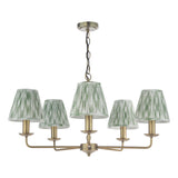 Favian 5 Light Pendant Matt Bronze With Shade