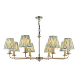 Favian 8 Light Pendant Matt Bronze With Shade