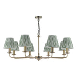 Favian 8 Light Pendant Matt Bronze With Shade