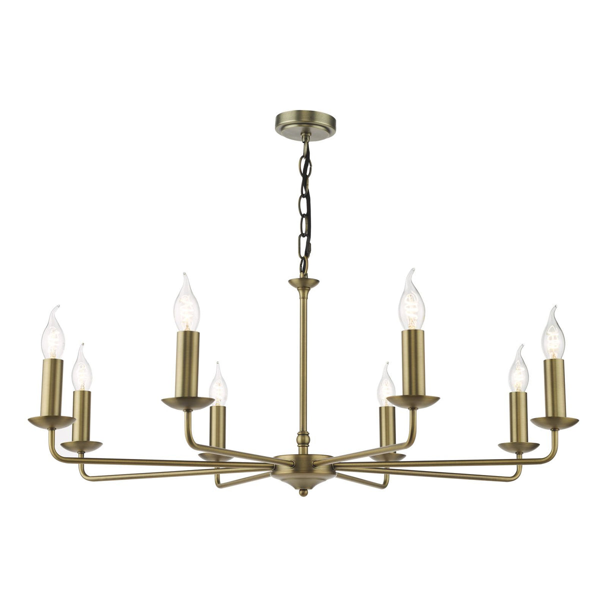 Favian 8 Light Pendant Matt Bronze Fitting Only