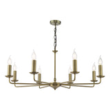 Favian 8 Light Pendant Matt Bronze Fitting Only