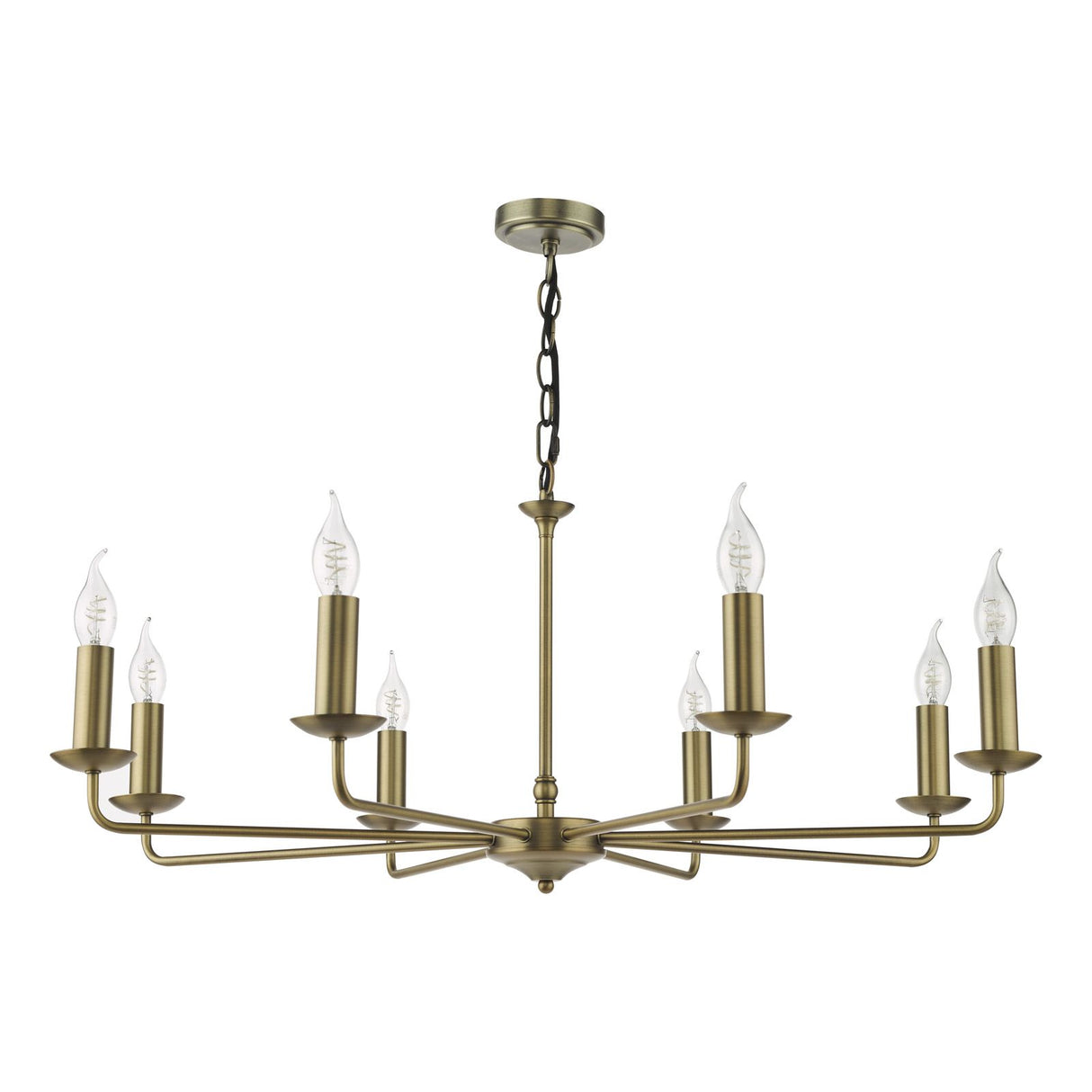 Favian 8 Light Pendant Matt Bronze Fitting Only