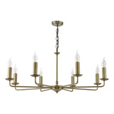 Favian 8 Light Pendant Matt Bronze Fitting Only
